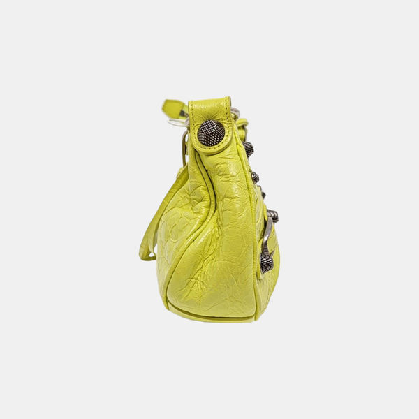 Le Cagole Mini Lambskin Yellow