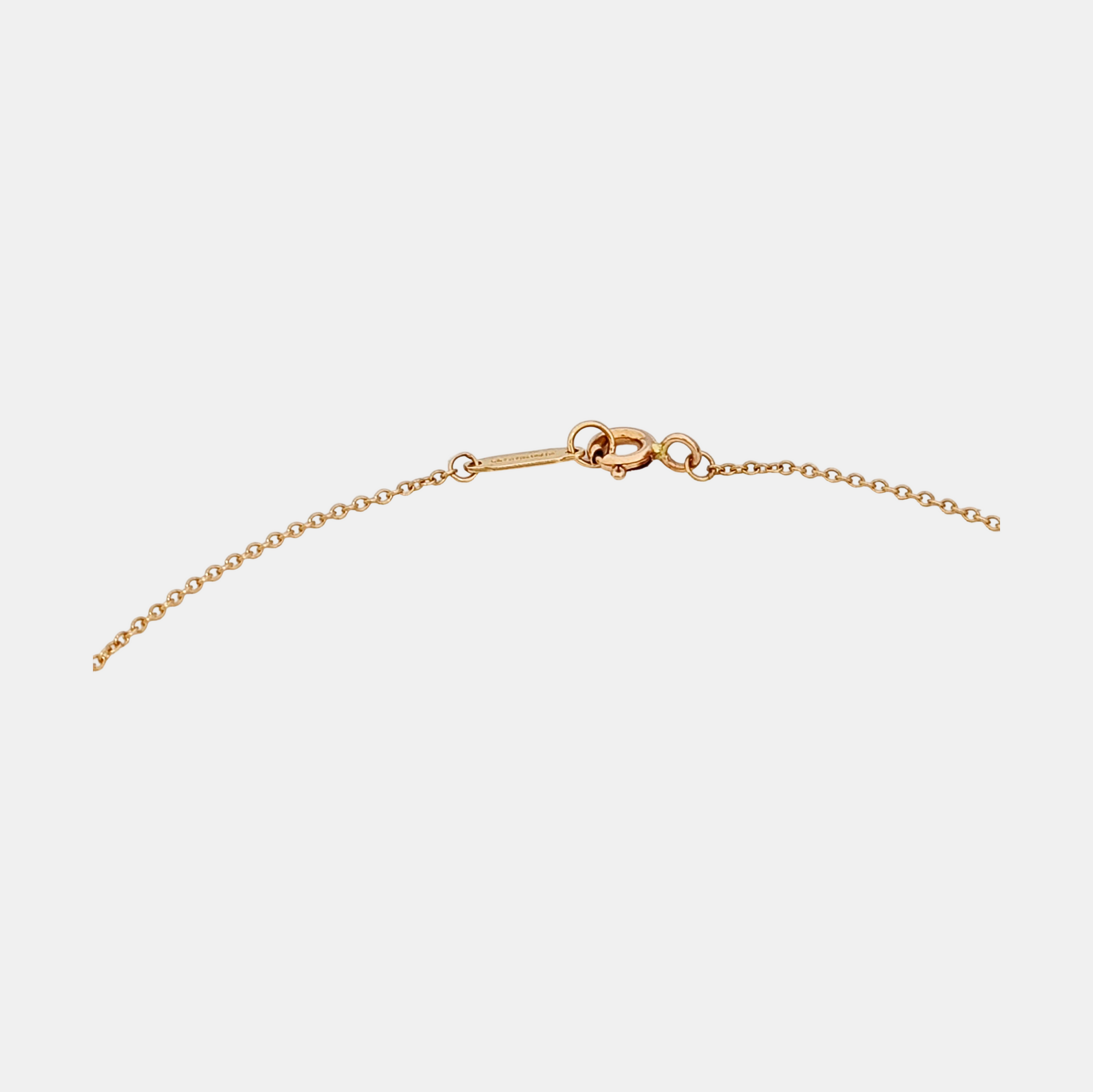 Tiffany Bow 18k Gold Rose Gold Necklace