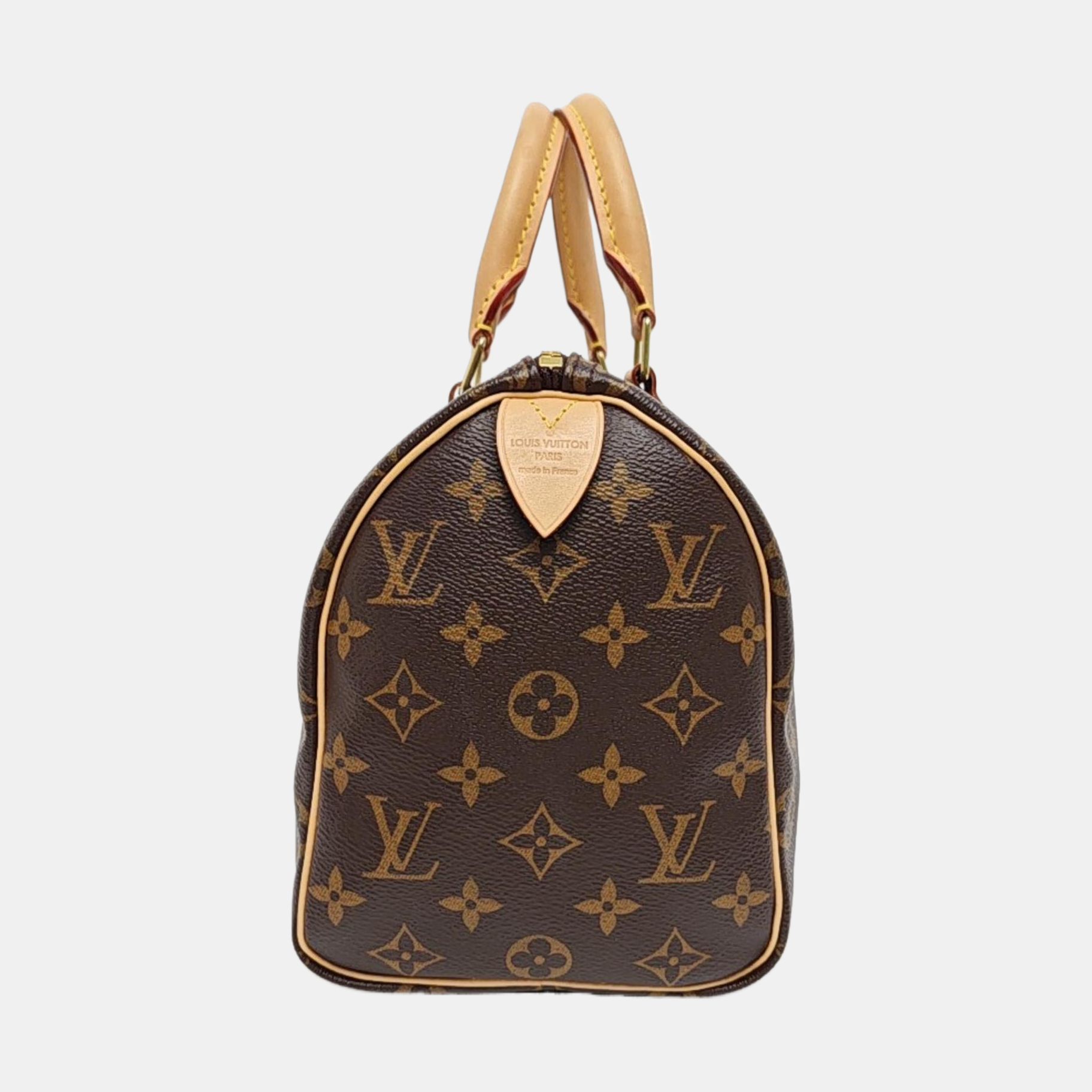 SPEEDY 25 Monogram Coated Canvas Brown