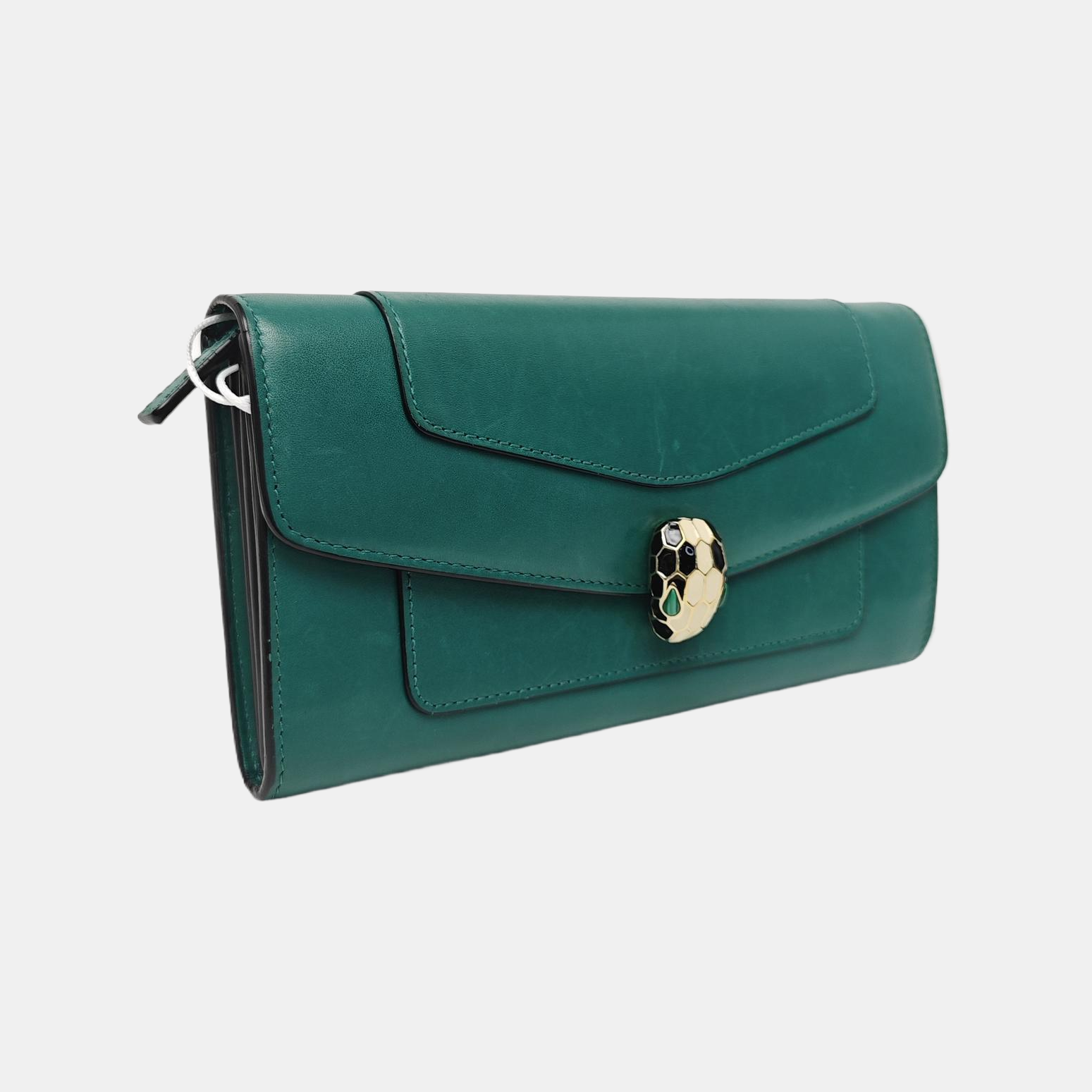 SERPENTI FOREVER Calfskin Green Wallet