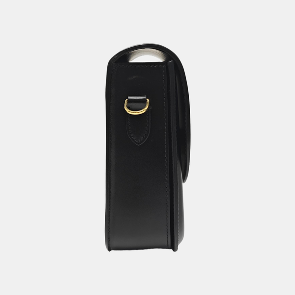 Calfskin Shoulder Bag Medium Black