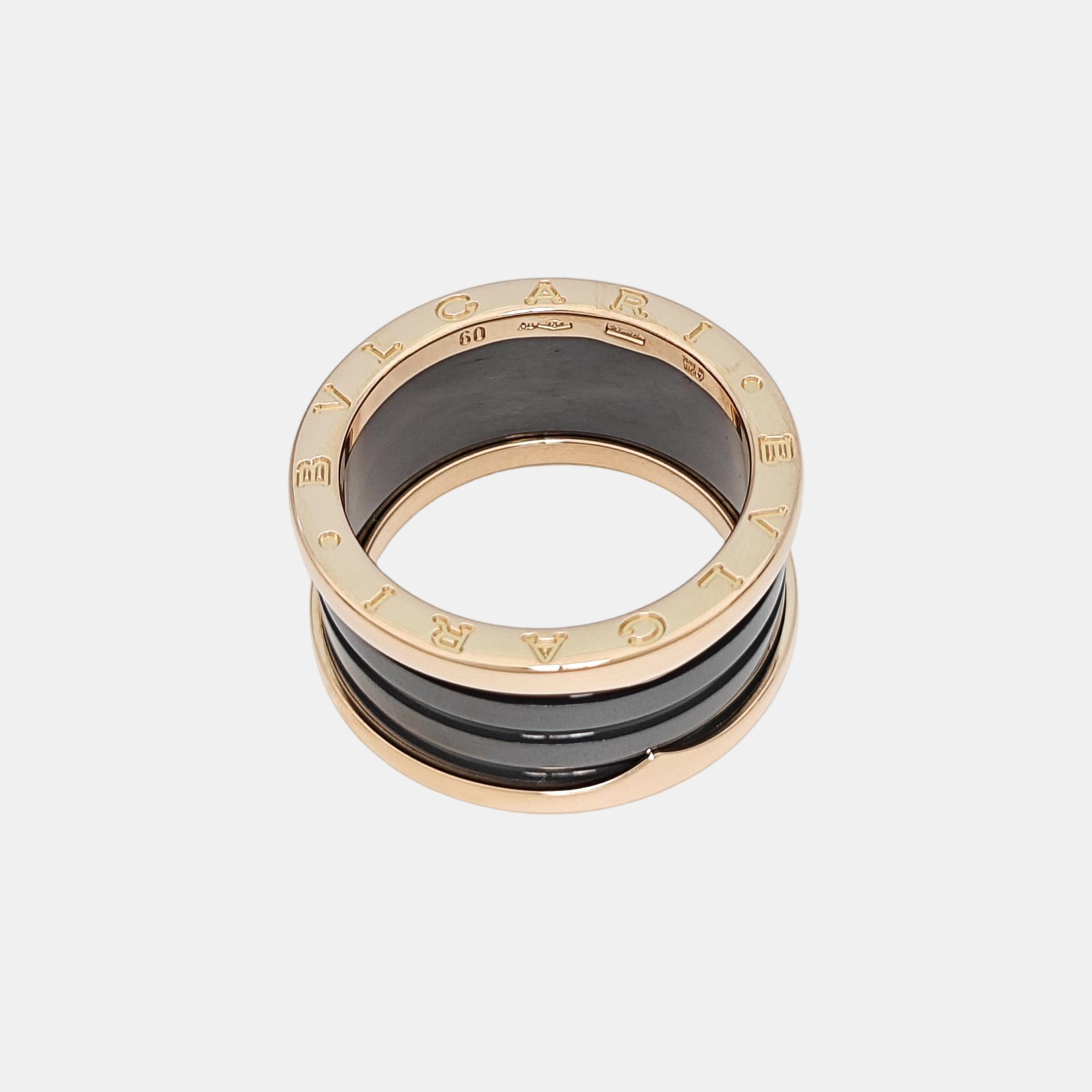 B.ZERO1 18k Rose Gold Ring EU 60