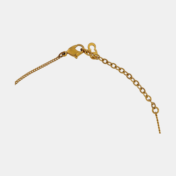 Dior Oblique Metal Gold Necklace