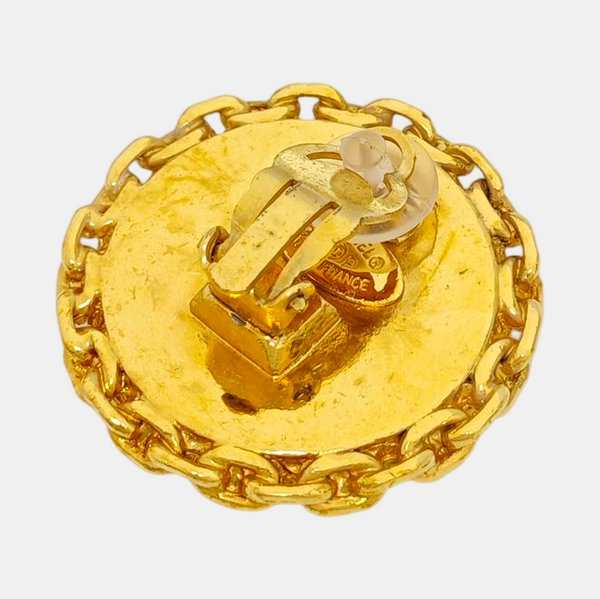 Metal Gold Clip On Earrings