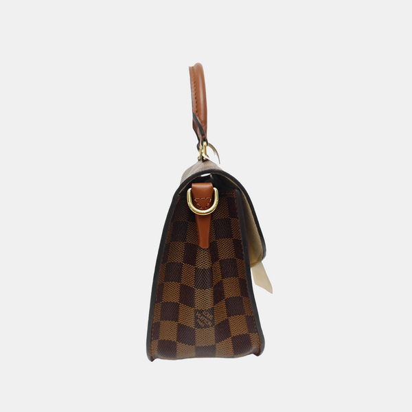 BEAUMARCHAIS Damier Ebene Coated Canvas Brown