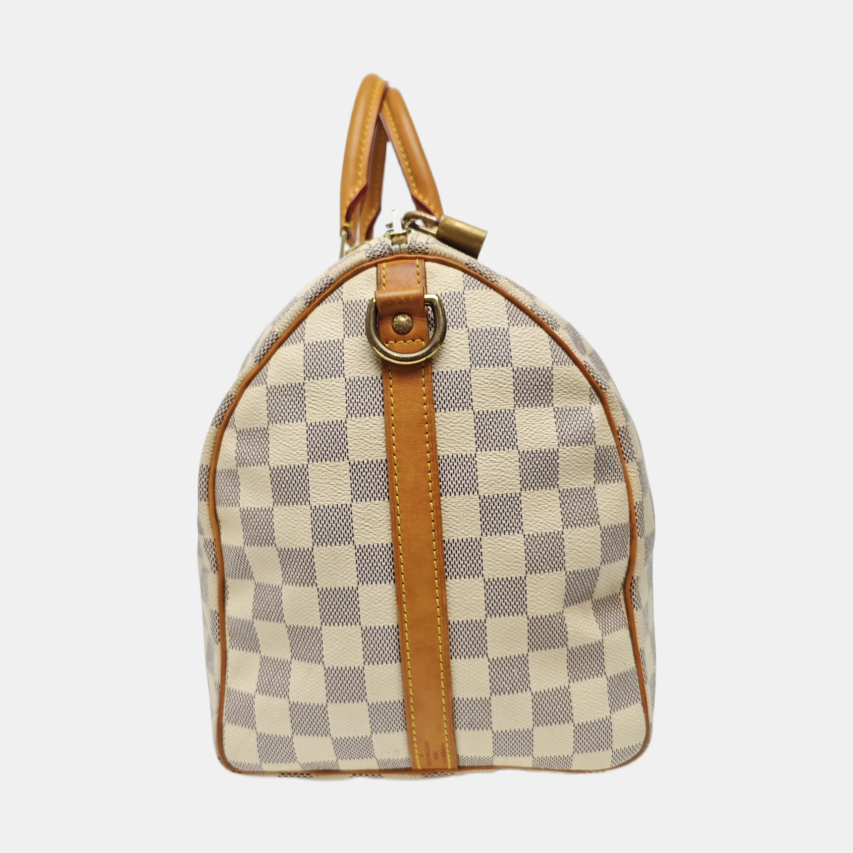 SPEEDY 35 Damier Azur Coated Canvas White