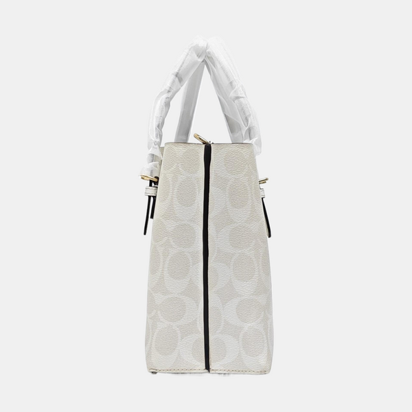 MOLLIE 25 Monogram Coated Canvas White