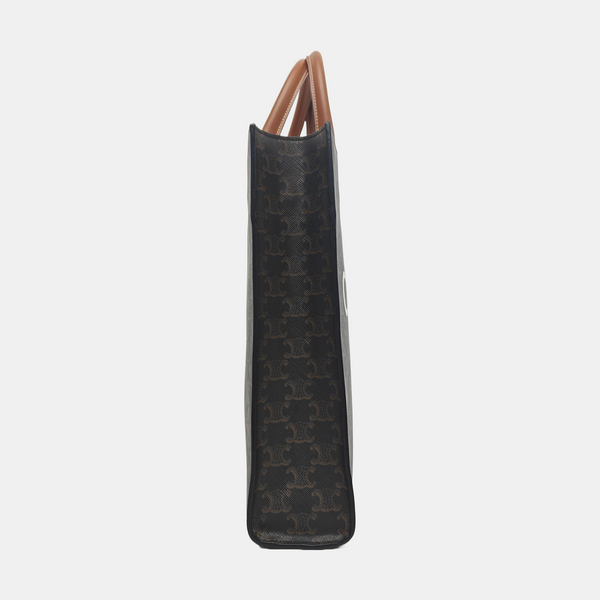 CABAS CELINE Small Coated Canvas Brown