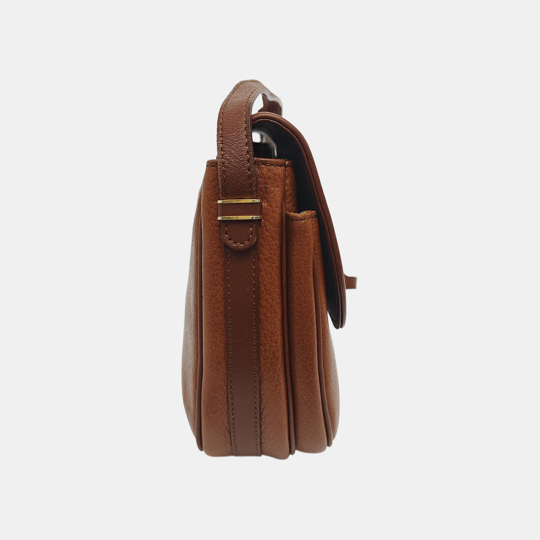 Calfskin Shoulder Bag Brown