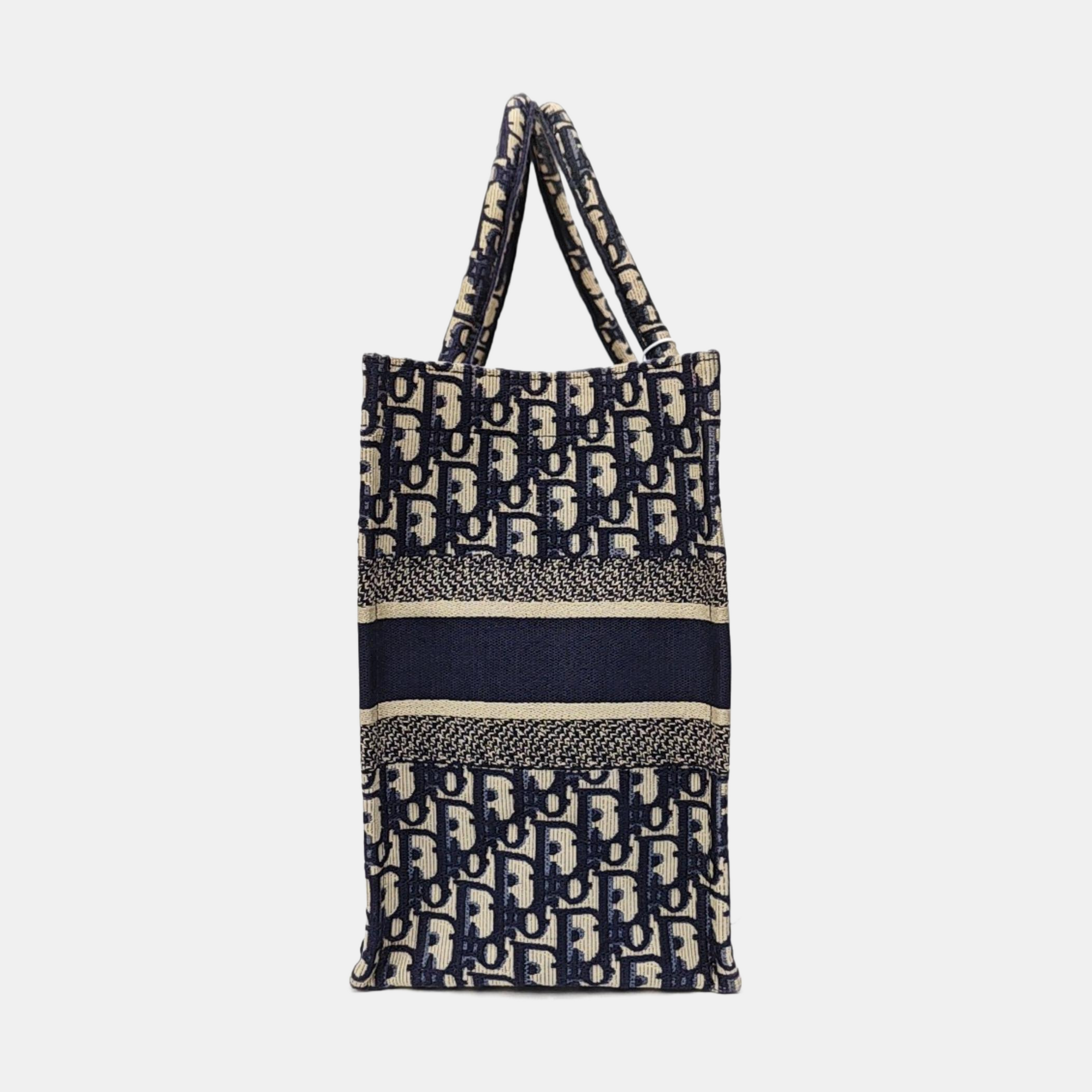 Book Tote Medium Oblique Canvas Blue