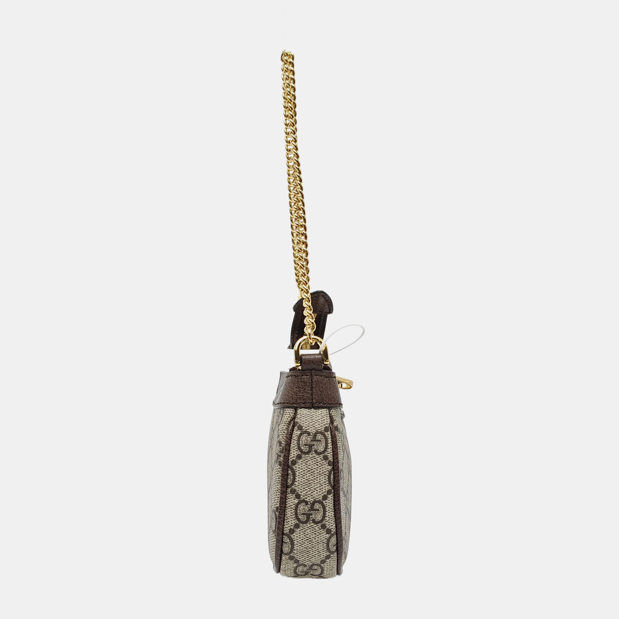Ophidia Mini Monogram Coated Canvas Beige