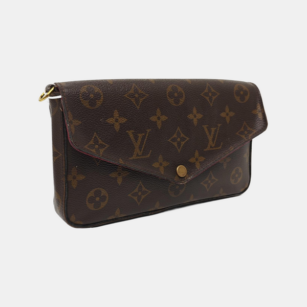FÉLICIE Monogram Coated Canvas Brown