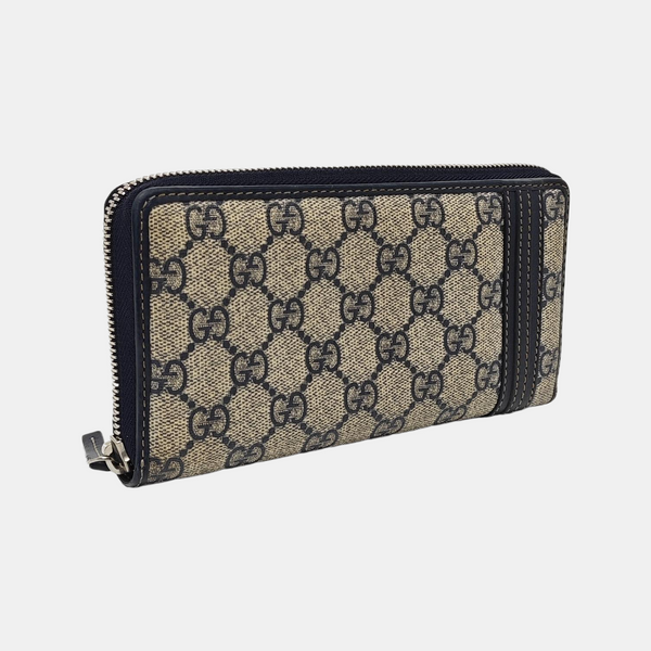 Monogram Coated Canvas Wallet Beige