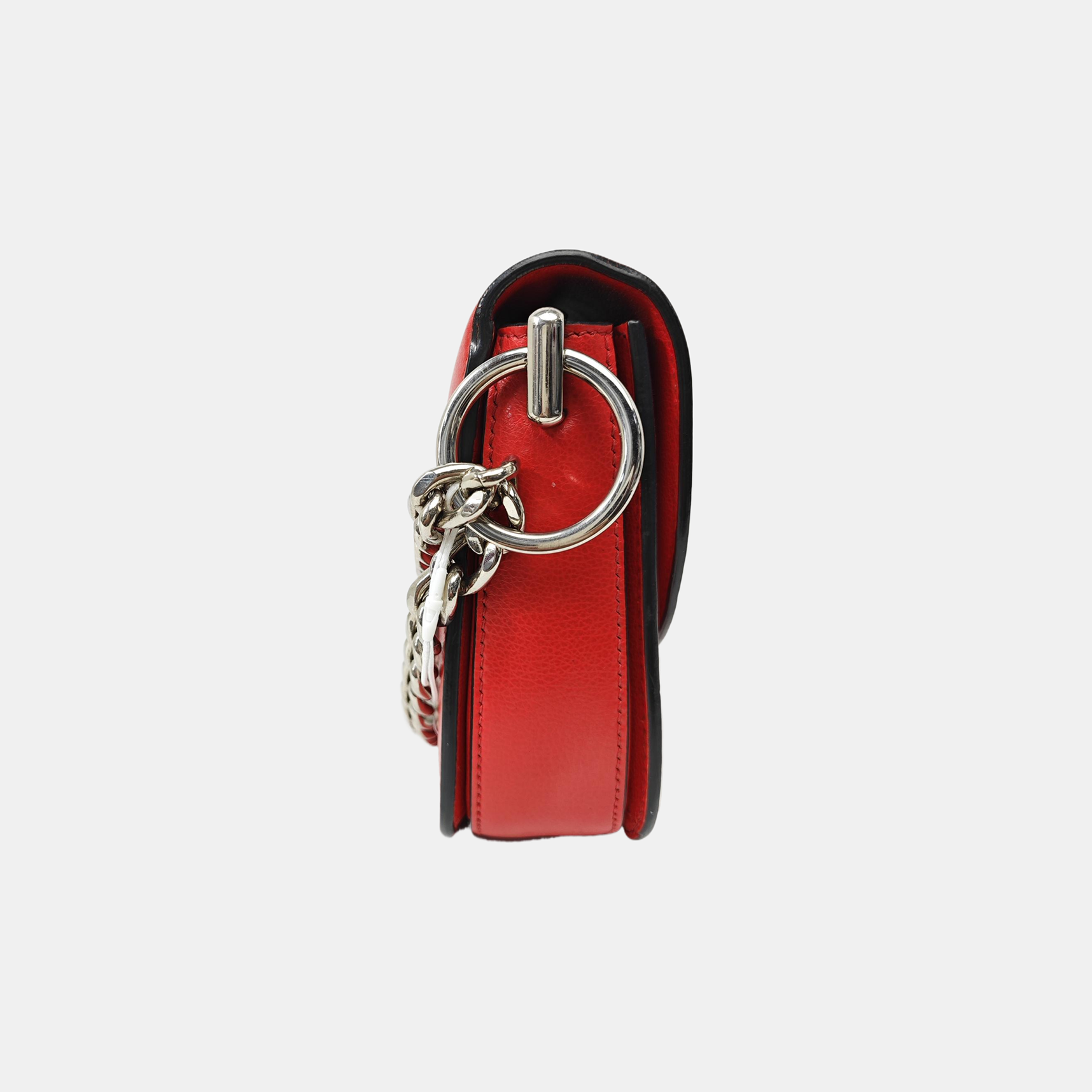 Calfskin Shoulder Bag Red