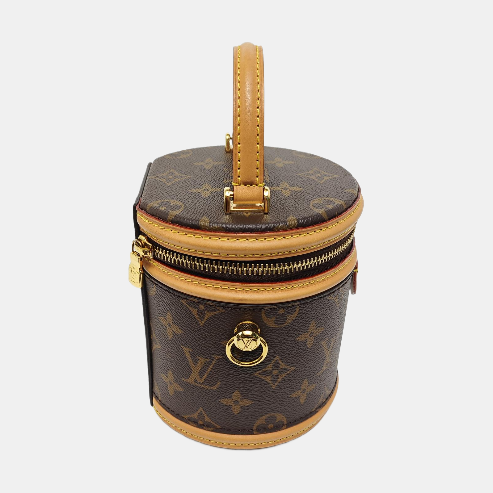 CANNES Super Mini Monogram Coated Canvas Brown