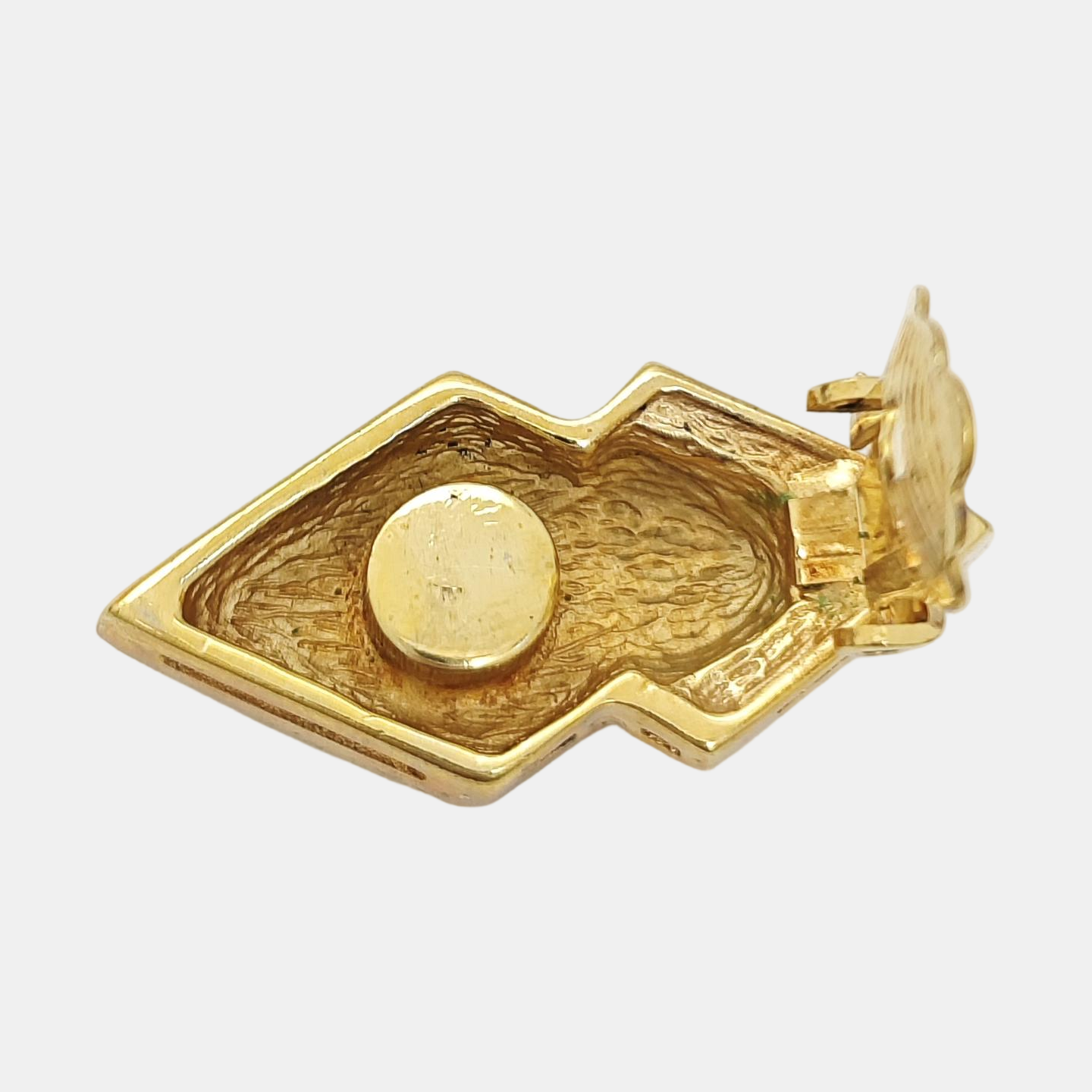 Metal Gold Clip On Earrings