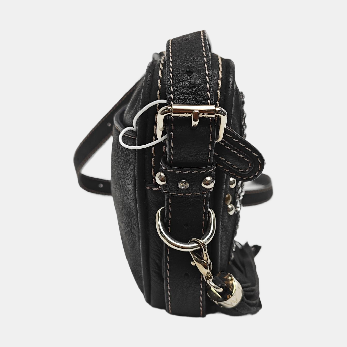 Calfskin Shoulder Bag Black