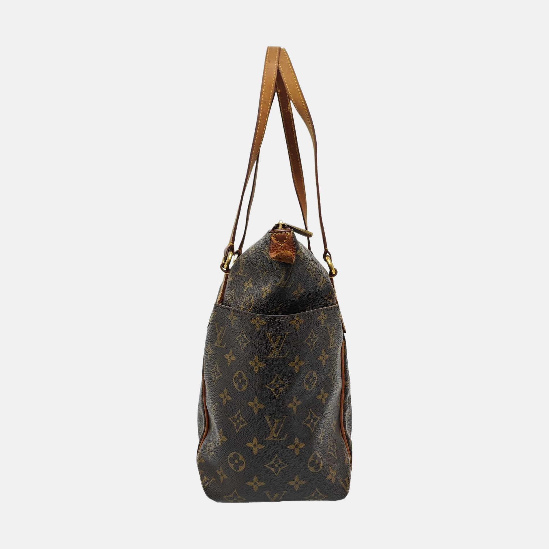 TOTALLY MM Monogram Coated Canvas Brown