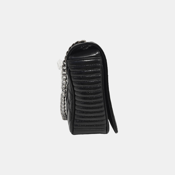 COCO BOY Quilted Calfskin Black
