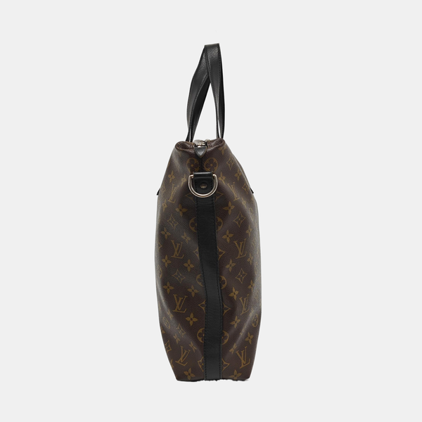 KITAN Monogram Coated Canvas Brown