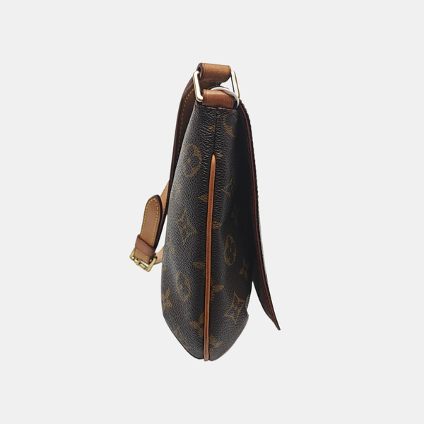 MUSETTE TANGO Monogram Coated Canvas Brown