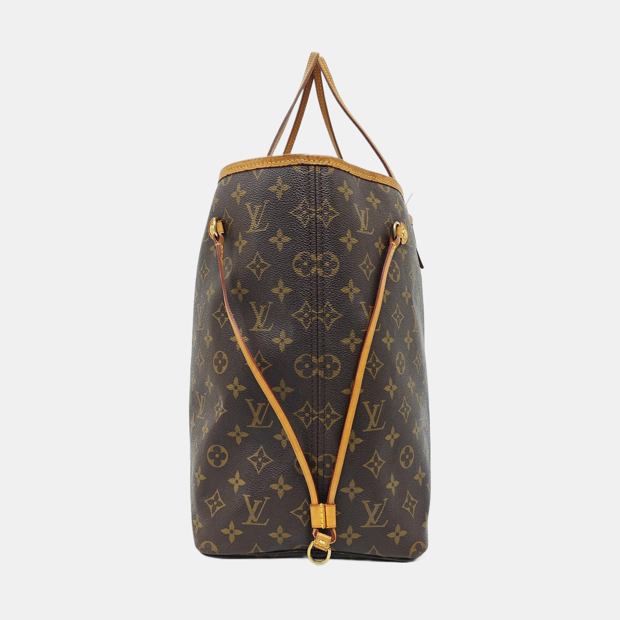 NEVERFULL GM Monogram Coated Canvas Brown