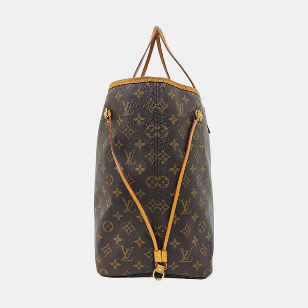 NEVERFULL GM Monogram Coated Canvas Brown