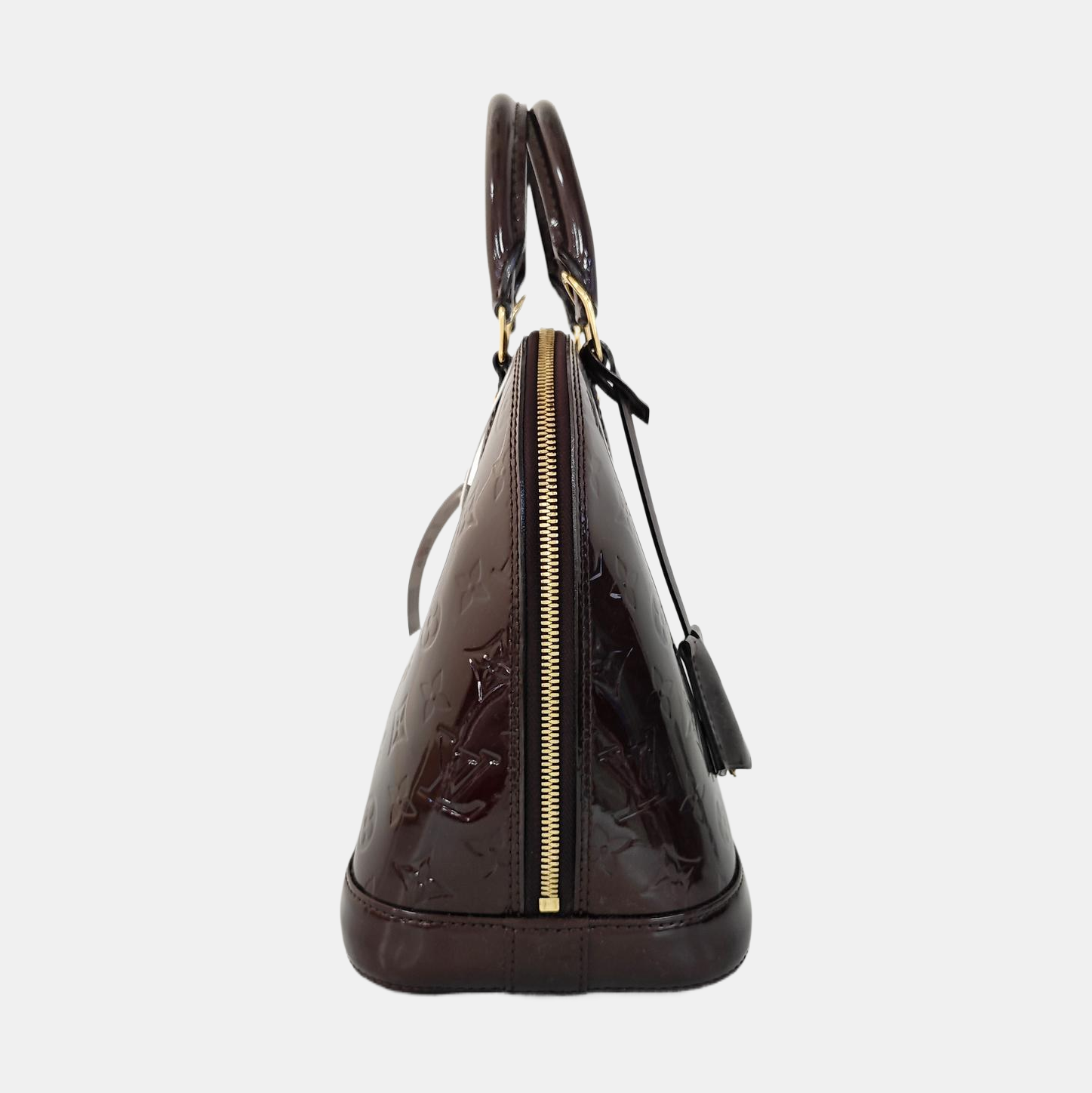 ALMA PM Monogram Patent Leather Red