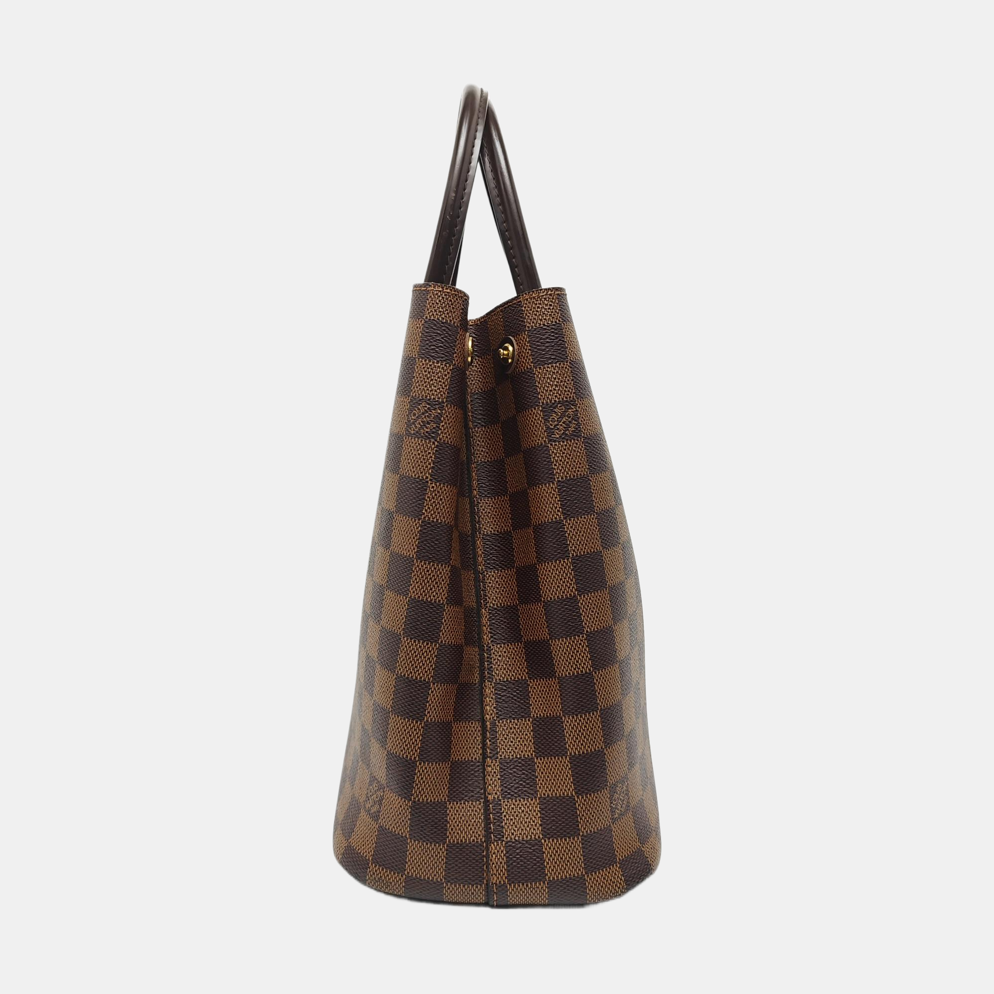 KENSINGTON BOWLING Damier Ebene Coated Canvas Brown