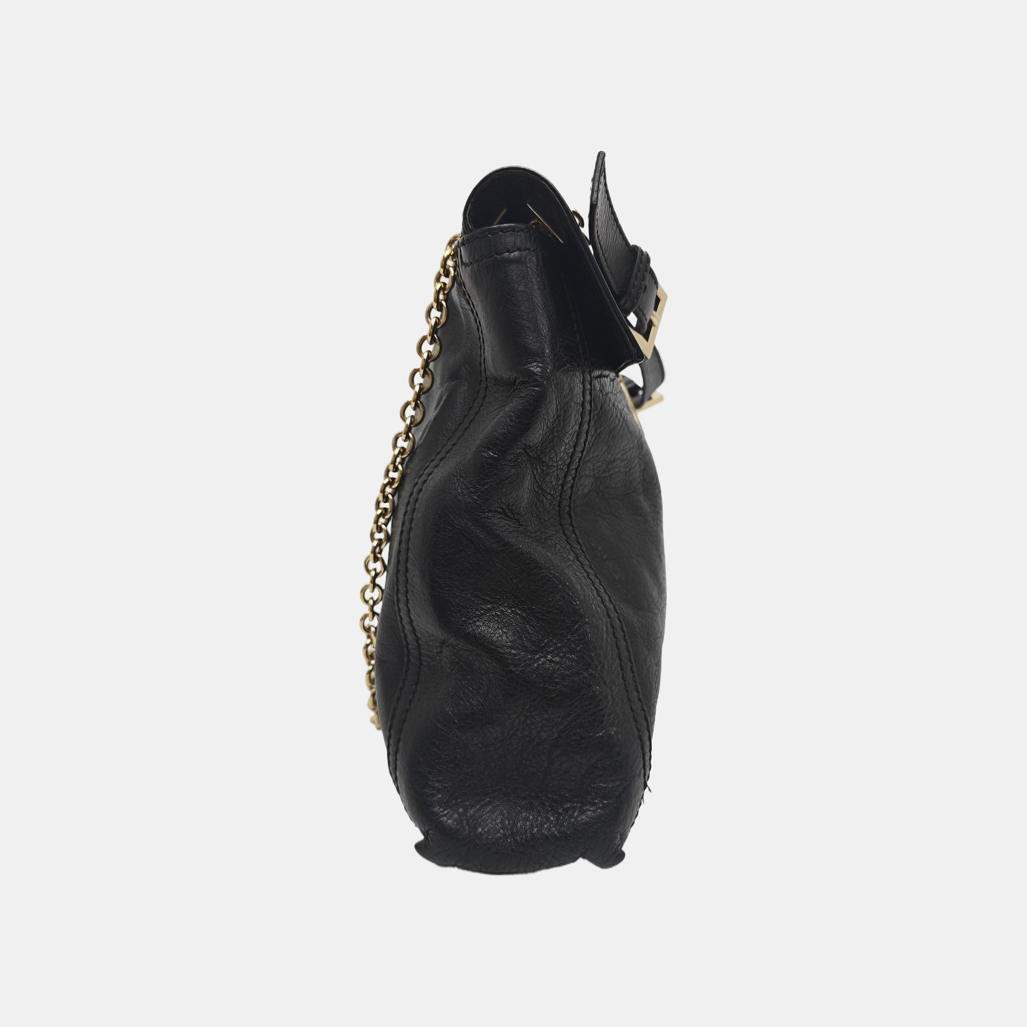 Baguette Quilted Calfskin Black