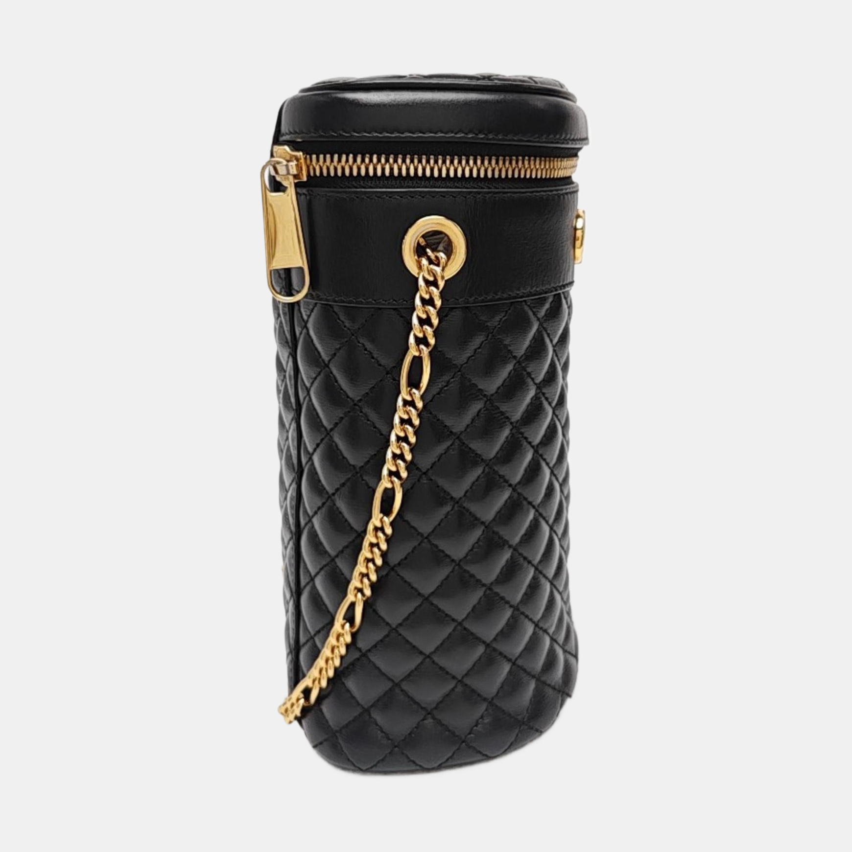 Zumi Quilted Calfskin Black