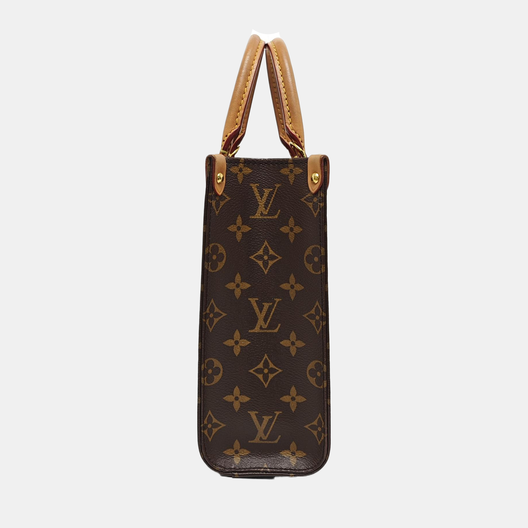 SAC PLAT BB Monogram Coated Canvas Brown
