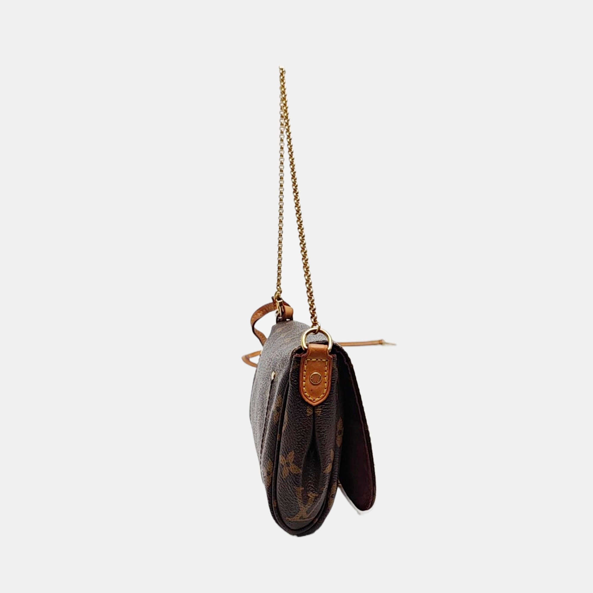 FAVORITE PM Monogram Coated Canvas Brown