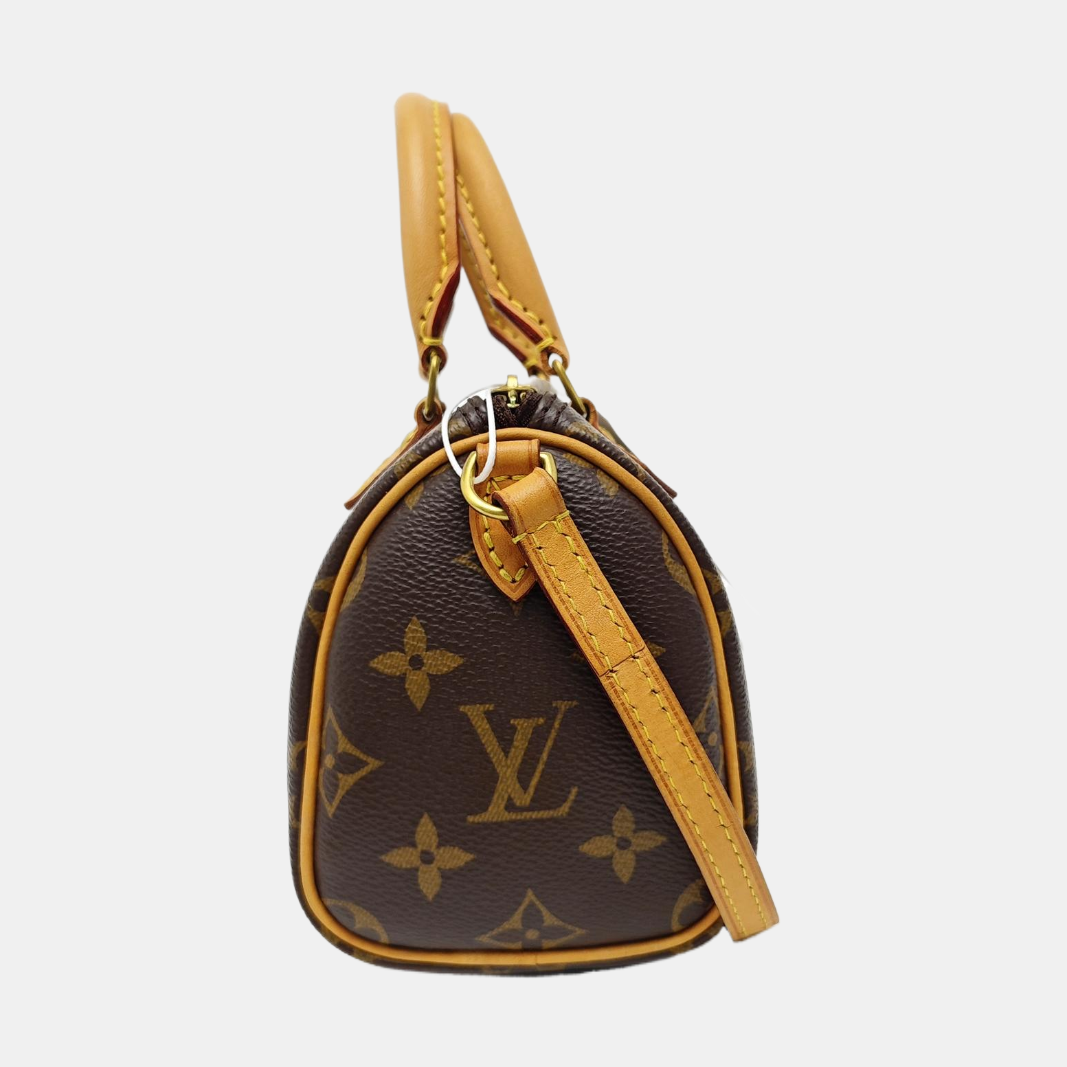 SPEEDY Nano Monogram Coated Canvas Brown