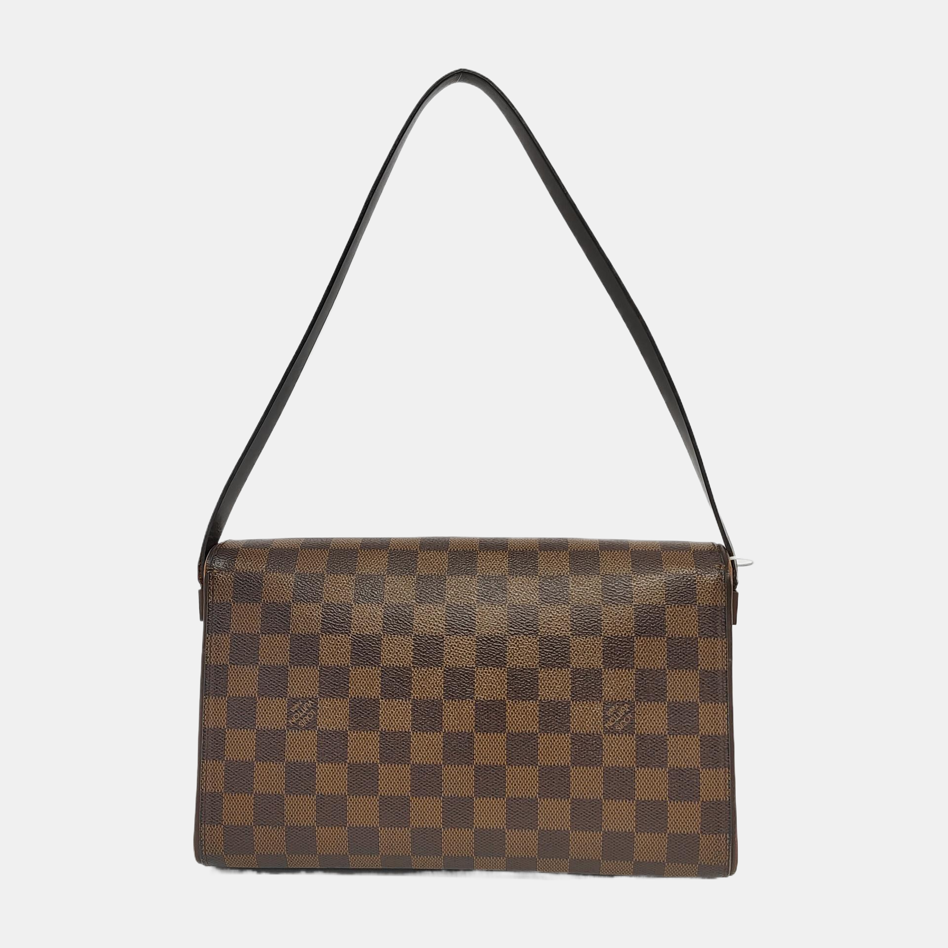 TRIBECA Damier Ebene Coated Canvas Brown