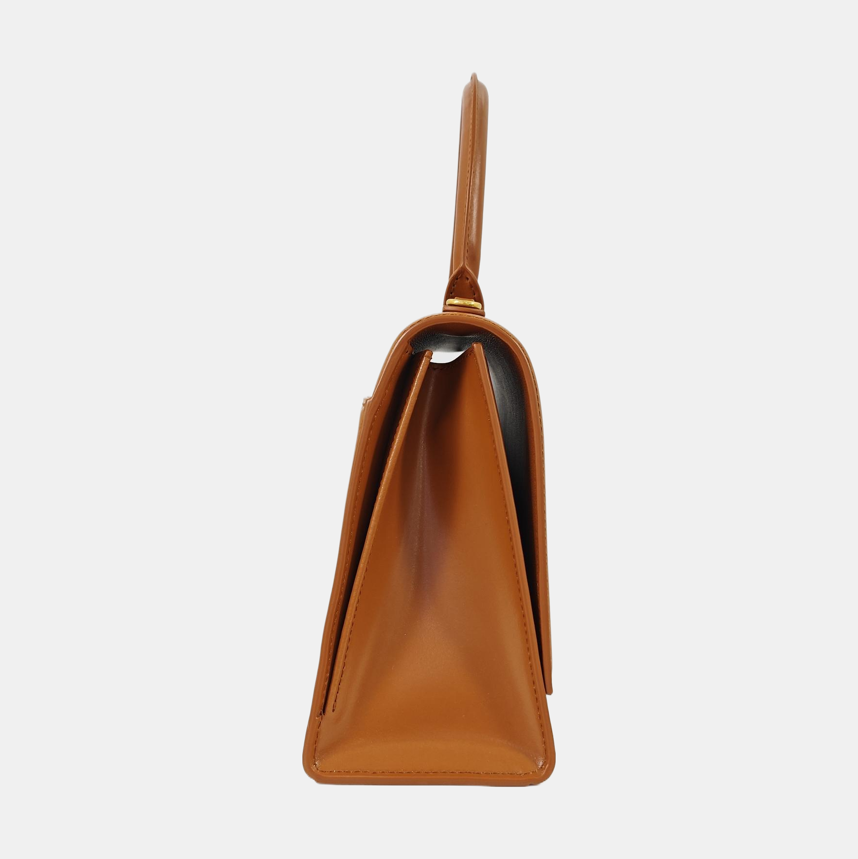 Hourglass Small Quilted Calfskin Brown