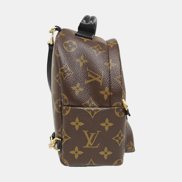 PALM SPRINGS Mini Monogram Coated Canvas Brown
