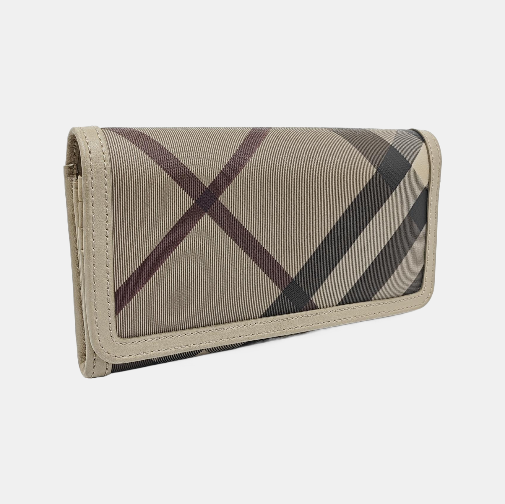 Coated Canvas Wallet Gray