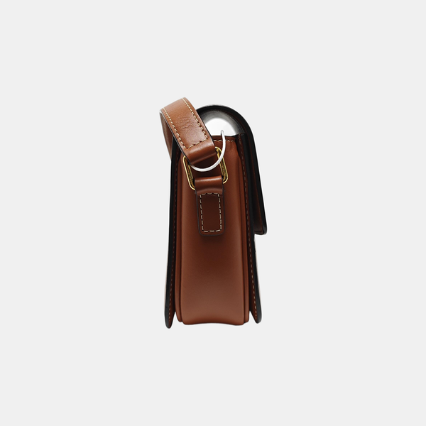 TRIOMPHE Small Coated Canvas Brown