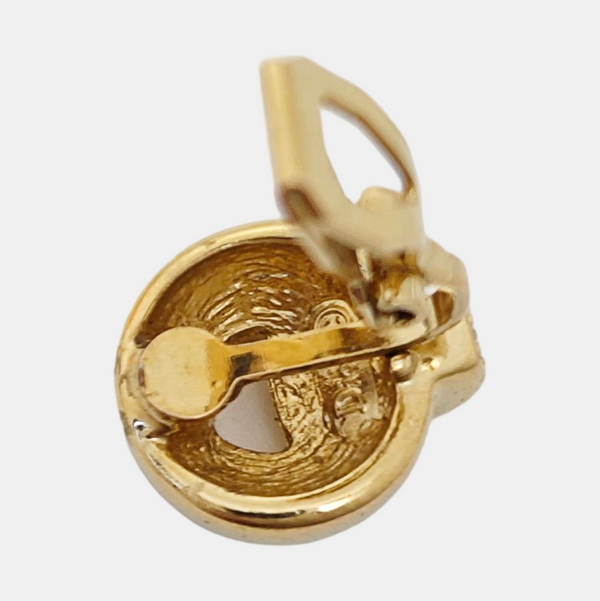Metal Gold Clip On Earrings