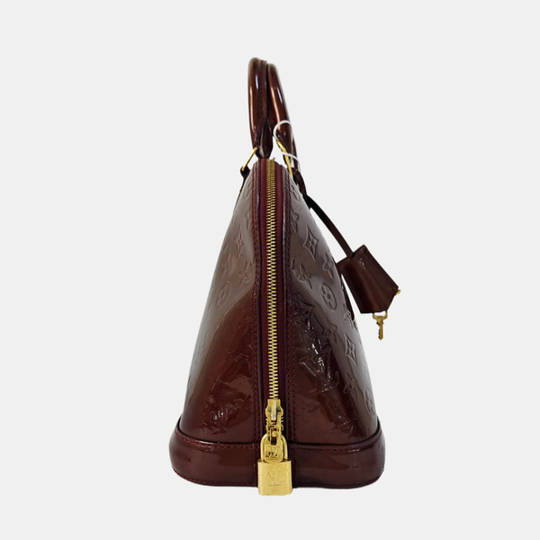 ALMA PM Monogram Patent Leather Red
