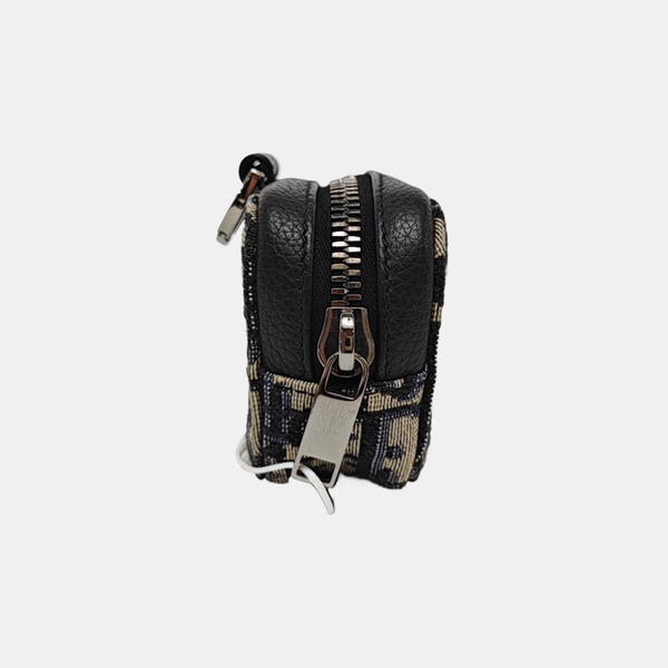 Oblique Canvas Shoulder Bag Blue