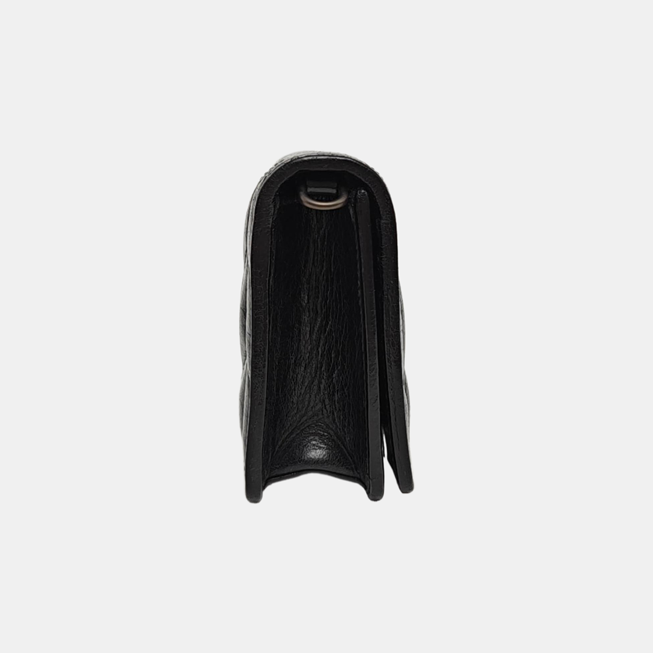 Quilted Calfskin Shoulder Bag Black
