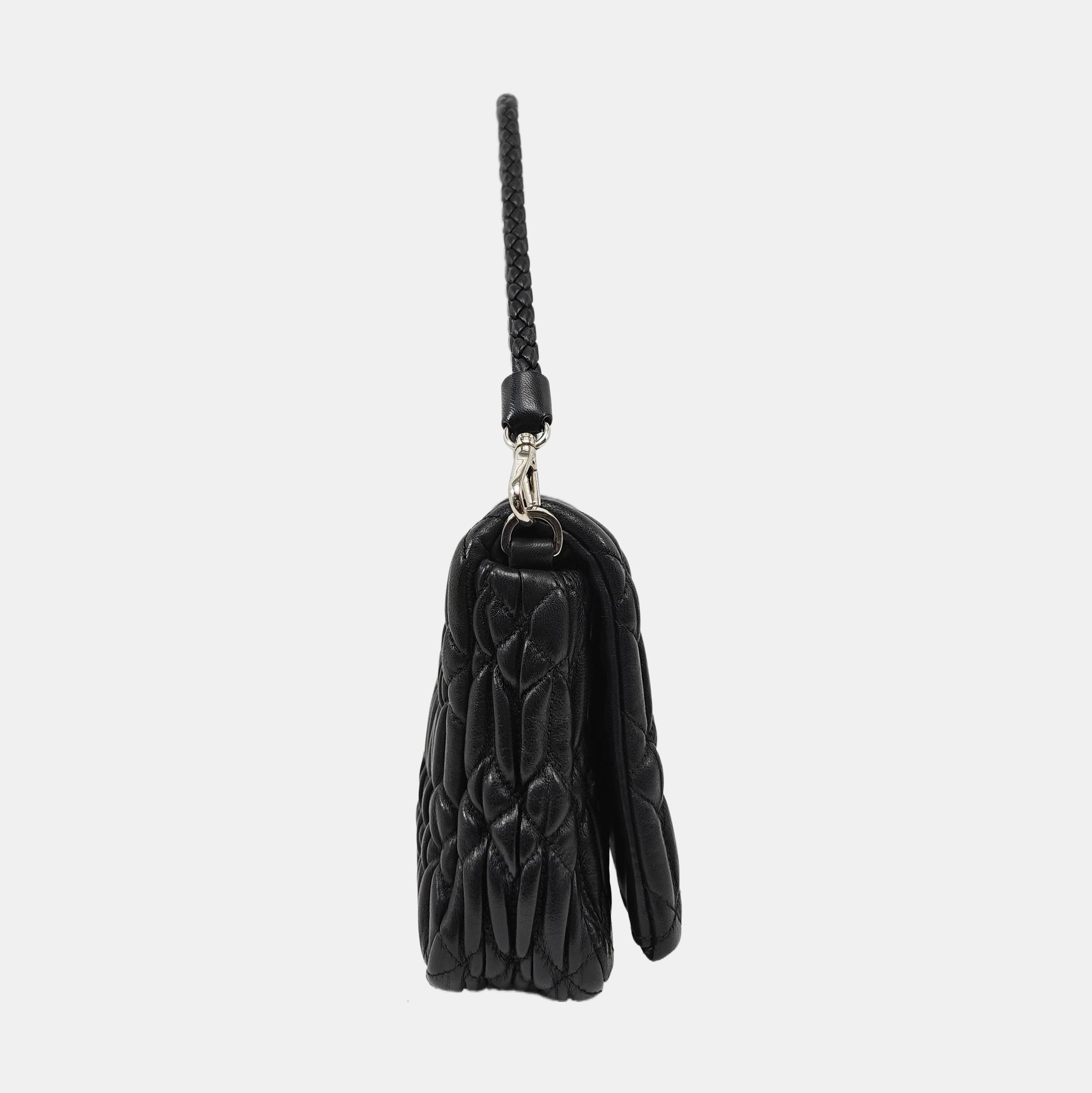 Crystal Quilted Lambskin Black