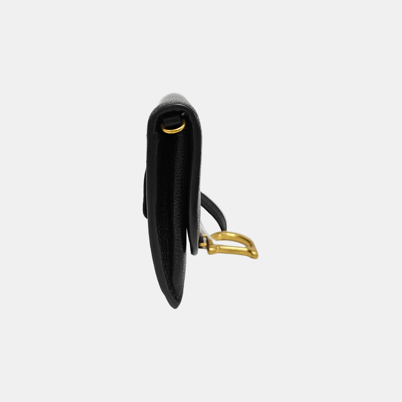 Saddle Mini Lambskin Black