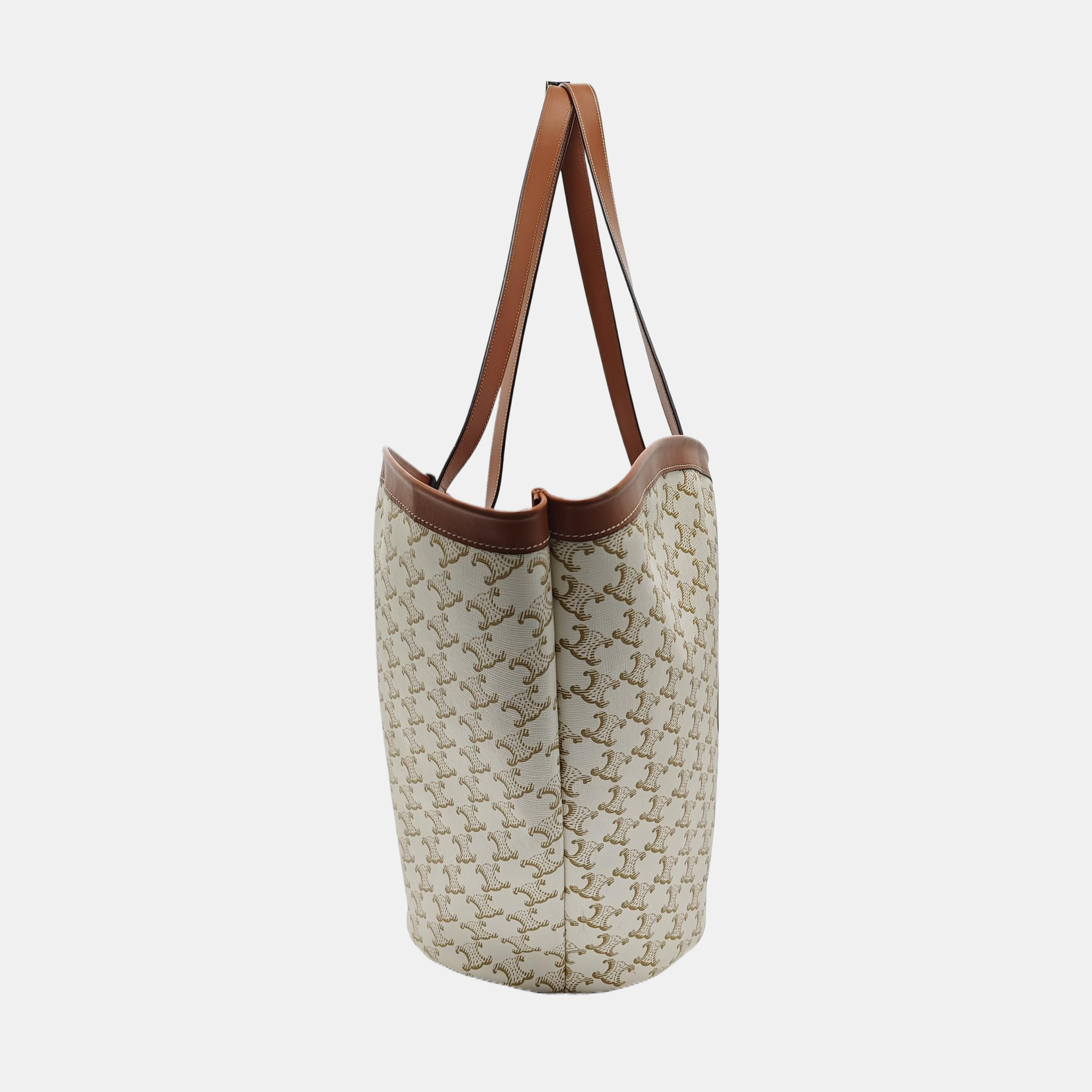 COUFFIN Large Coated Canvas White