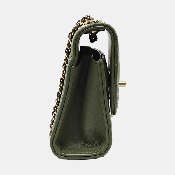 TRENDY CC Piel de cordero acolchada verde