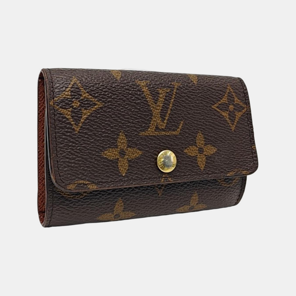 Monogram Coated Canvas Key Pouch Brown