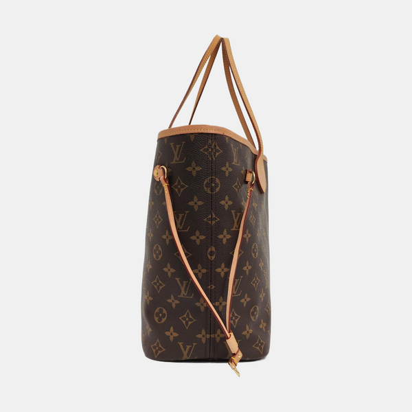 NEVERFULL MM Monogram Coated Canvas Brown