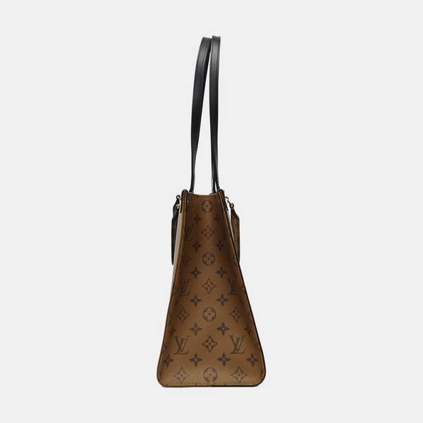 ONTHEGO MM Monogram Coated Canvas Brown